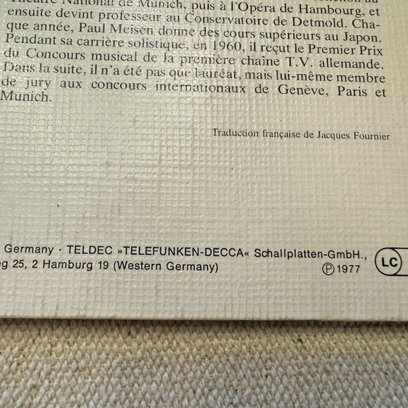 Mozart - Paul Meisen, Kreuzberger Streichquartett – Flötenquartette NM/EX Classi - Picture 5 of 10